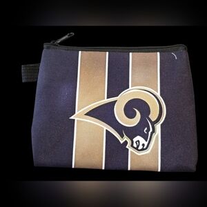 Los Angeles Rams Zip Pouch | Small Wallet Bag Charm (5.5" x 4")